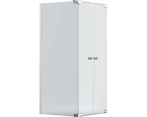 Rohová sprcha so sklenenou stenou