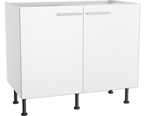 Spodná skrinka s dvomi dvierkami a nožičkami