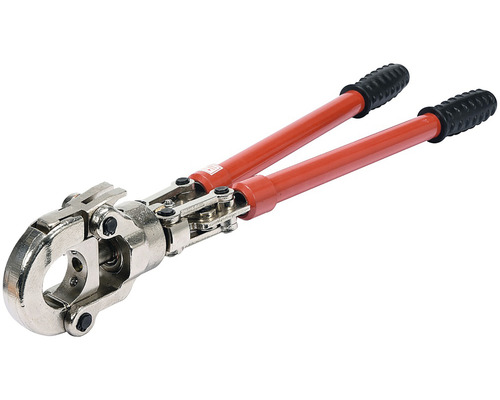 Krimpovacie kliešte s dlhými pákovými ramenami a rukoväťami
