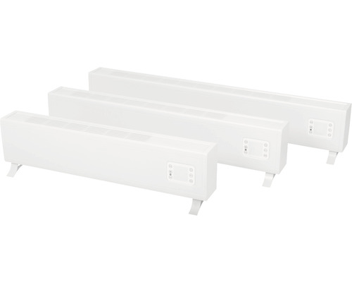 Tri biele konvekčné ohrievače v rôznych veľkostiach