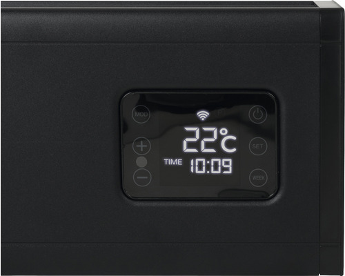 Detail digitálneho termostatu s ukazovateľom teploty