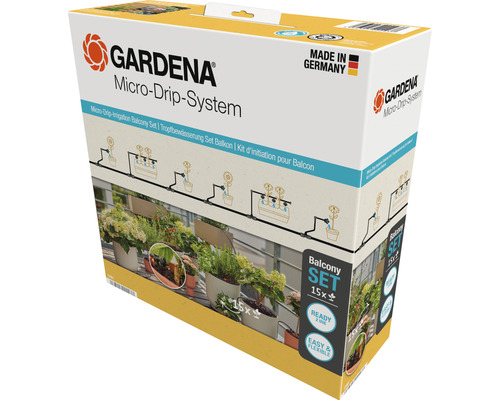 Štartovací Set GARDENA micro-drip pre balkóny 15 rostlin