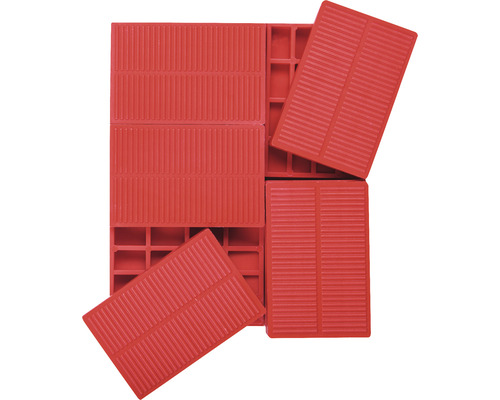 Plastové klinky, 57x38x4-10 mm, 20 ks, COXT866301 Plastové stavebné kliny pre spodnú konštrukciu