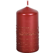 Valcová sviečka s trblietavými pruhmi