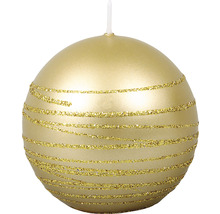 Guľatá sviečka s ozdobnými pruhmi