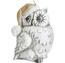 Dekoratívna sviečka sova s čiapkou