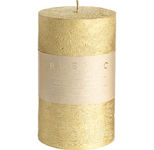 Rustikálna valcová sviečka z vosku