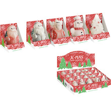 Dekoratívne vianočné sviečky v rôznych tvaroch: Santa Claus, snehuliak, los a vianočný stromček