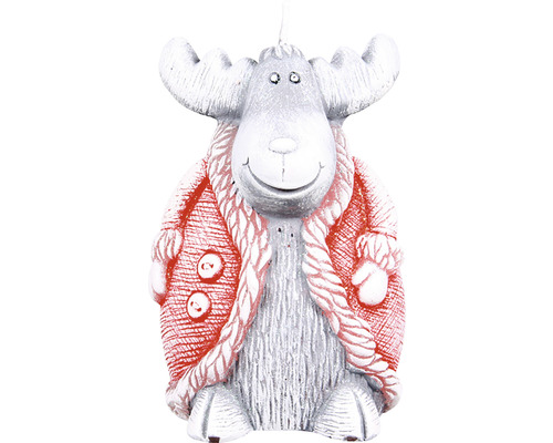 Sviečka los s bundou ako dekorácia