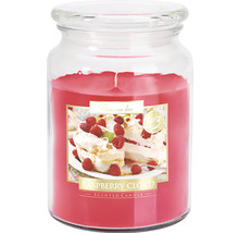 Malinová vonná sviečka v skle