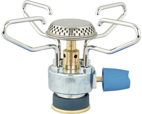 Kempingový varič z kovu s držiakom hrnca