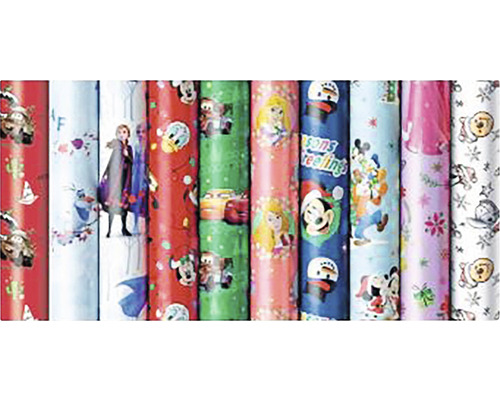 Vianočná role Walt Disney 70 cm x 2 m Rôzne rolky baliaceho papiera s motívmi Disney
