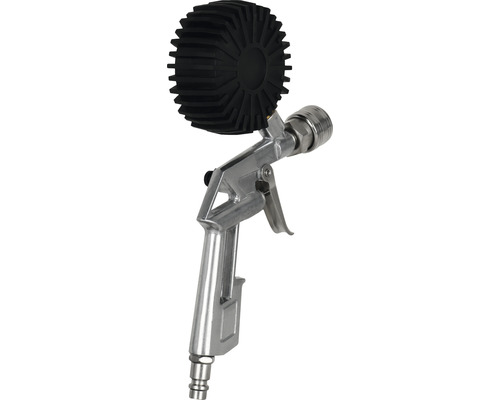 Hustilka pneumatík s manometrom na kontrolu tlaku v pneumatikách