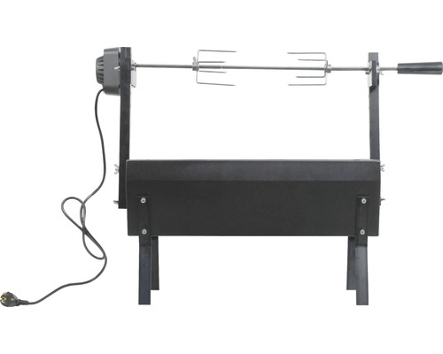 Gril s elektrickým otočným ražňom pre vonkajšie použitie