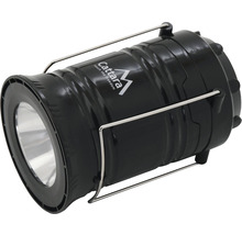 Čierna kempingová lampa s držadlom