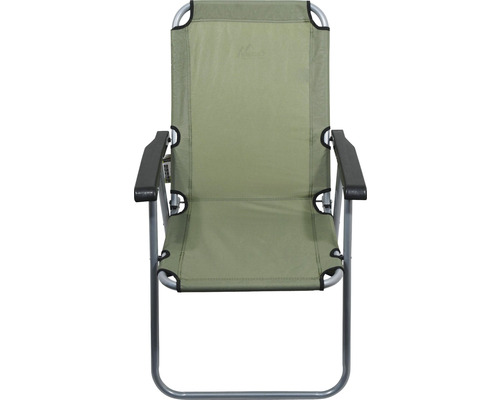 Kempingová stolička s opierkami na ruky a skladacou funkciou