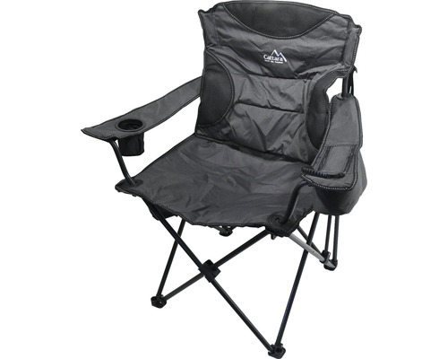 Kempingová stolička s držiakom nápojov a logom Cattara