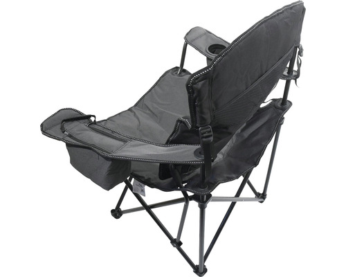 Kempingová stolička s držiakom na nápoje a bočným vreckom