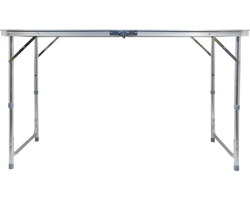 Kempingový stôl z hliníka s nastaviteľnými nohami