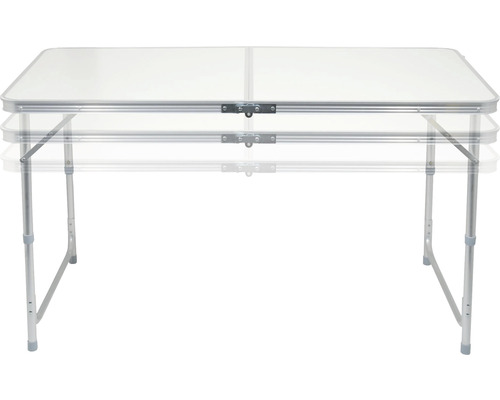 Skladací stôl s nastaviteľnými nohami