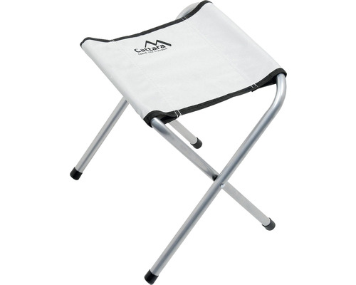 Skladacia stolička s hliníkovým rámom a textilným sedadlom