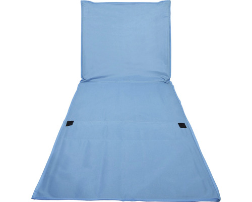 Modrá plážová podložka s operadlom