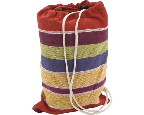 Prúžkovaná taška so sťahovacou šnúrkou