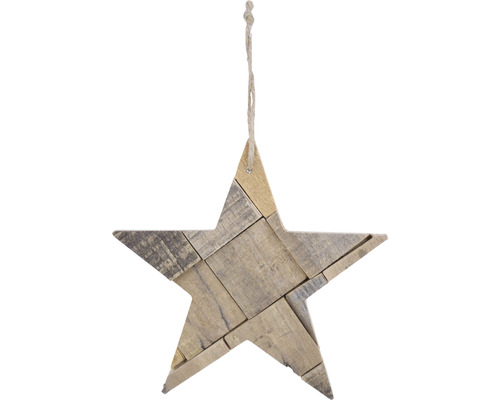 Drevená hviezda na zavesenie