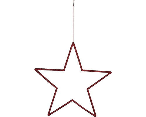 Hviezda závesná Ø 12 cm červená