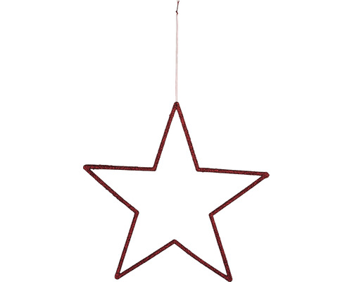 Hviezda závesná Ø 18 cm červená