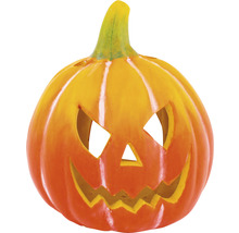 Halloweenska tekvicová lampa s vyrezávanou tvárou