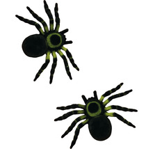 Dva pavúky ako halloweenska dekorácia