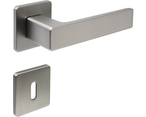 Kovová kľučka na dvere s kľúčovou rozetou