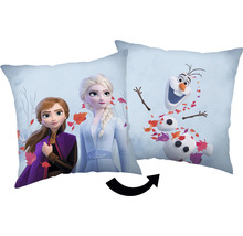 Otočný vankúš s motívmi Anna, Elsa a Olaf