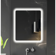 LED Zrkadlo do kúpeľne Moonlight Rounded 60 x 70 cm 411-514