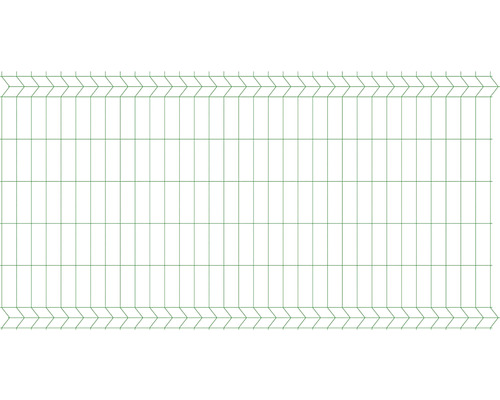 Kovový plot POLBRAM 3D panel 123 x 250 cm 6005 machová zelená