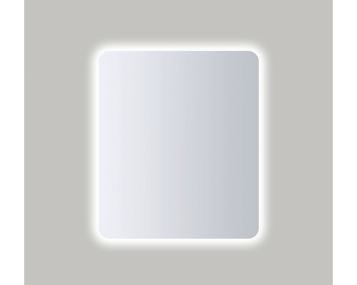LED zrkadlo do kúpeľne s osvetlením Ambiente Rounded 60 x 70 cm 411-507