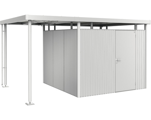 Prístrešok pre záhradný domček Biohort HighLine 4 vel. S 150x275 cm strieborný metalický