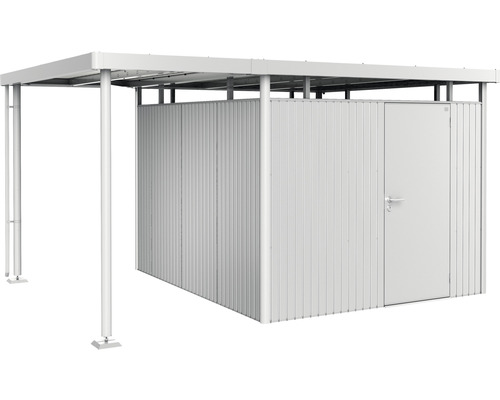 Prístrešok pre záhradný domček Biohort HighLine 5 vel. S 150x315 cm strieborný metalický