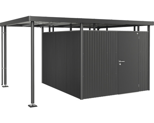 Prístrešok pre záhradný domček Biohort HighLine 5 vel. S 150x315 cm tmavo sivý metalický