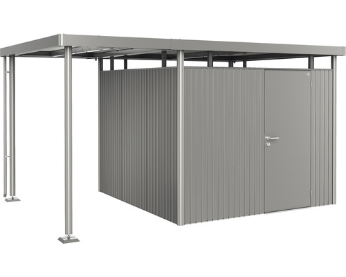 Prístrešok pre záhradný domček Biohort HighLine 4 vel. S 150x275 cm sivý kremeň metalický