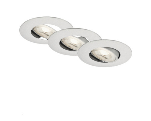 LED vstavané svietidlo Briloner IP23 3x5 W 460 lm 3000 K matný chróm set