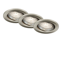 LED vstavané svietidlo Briloner IP23 GU10 3x5W 460W 3000K matný chróm set-thumb-1 LED vstavané svietidlo Briloner IP23 GU10 3x5W 460W 3000K matný chróm set-thumb-1