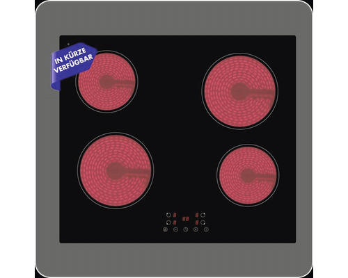 Čierny elektrický sporák so štyrmi varnými zónami