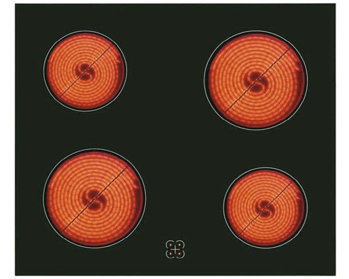 Sklokeramická varná doska so štyrmi varnými zónami