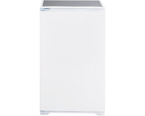 Biela mraznička s plochým čelným pohľadom