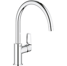 Granitový drez Vima s batériou Grohe Bau Loop 500x530 mm sivý