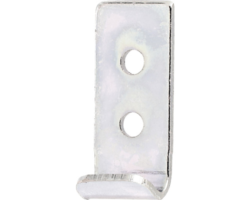 Debnový uzáverový záves na debnový zámok typu C rovný 30x12 mm galvanicky pozink Kovový hák s dvoma upevňovacími otvormi