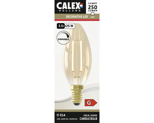 Calex LED žiarovka pätica E14, 3,5 W, 250 lúmenov, stmievateľná