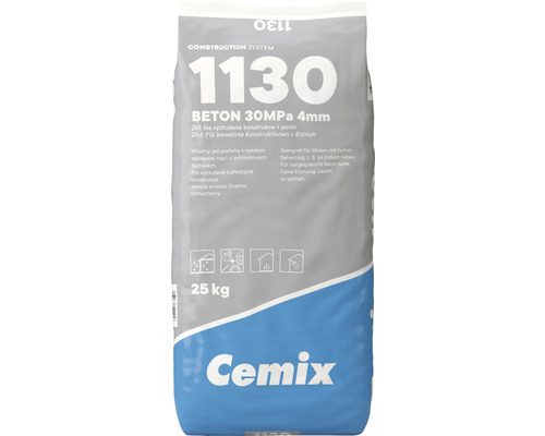 Betón Cemix 30MPa 4mm 25 kg Vrece betónu 30 MPa 4 mm, 25 kilogramov